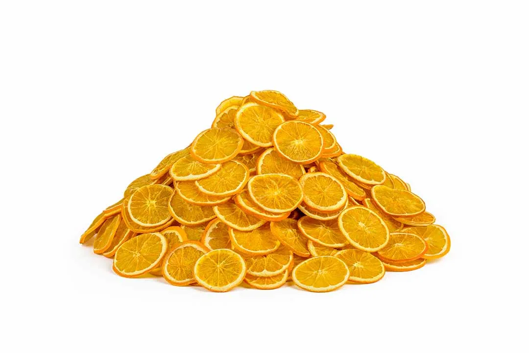Dehydrated orange wheels