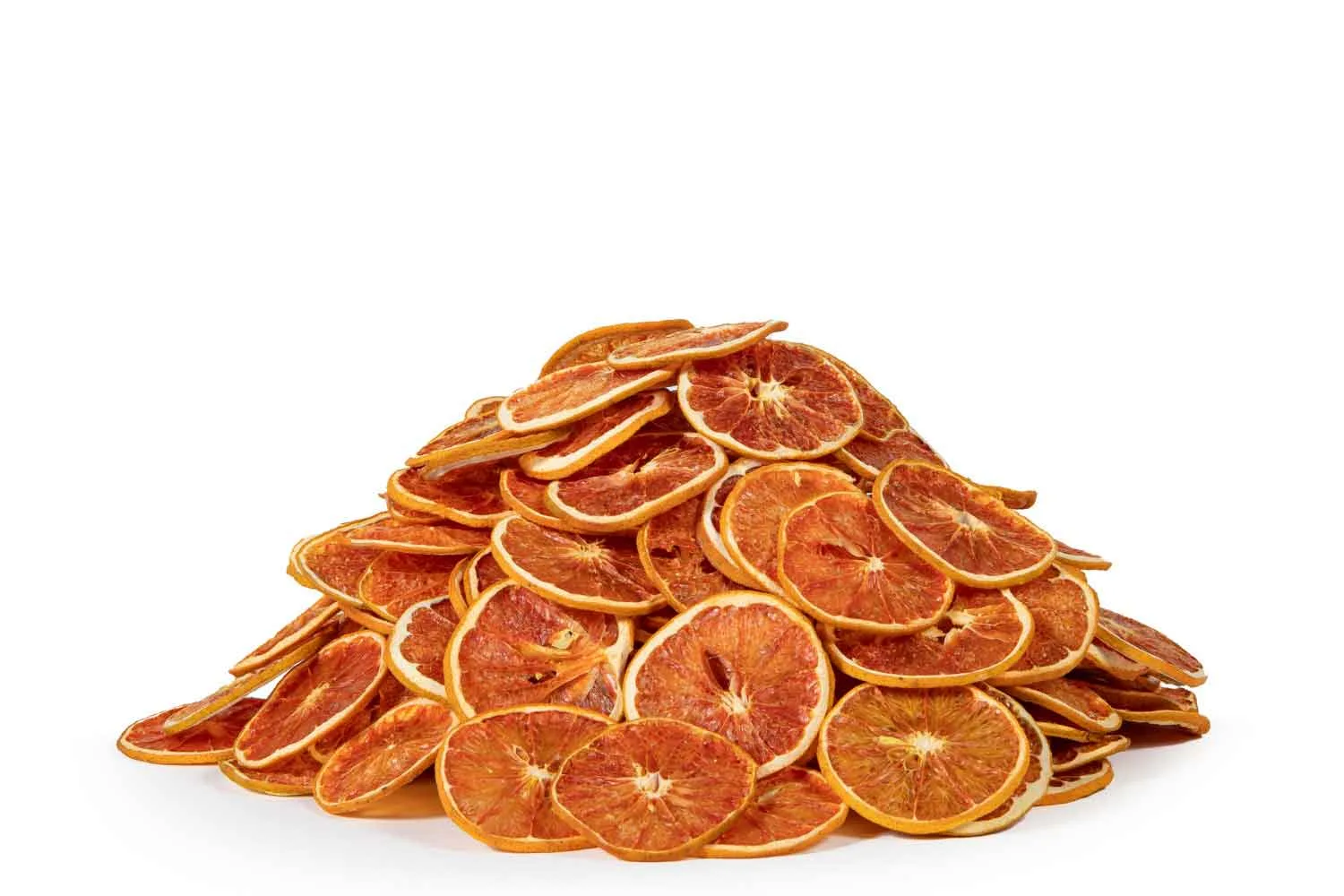 Dehydrated grapefruit wheels
