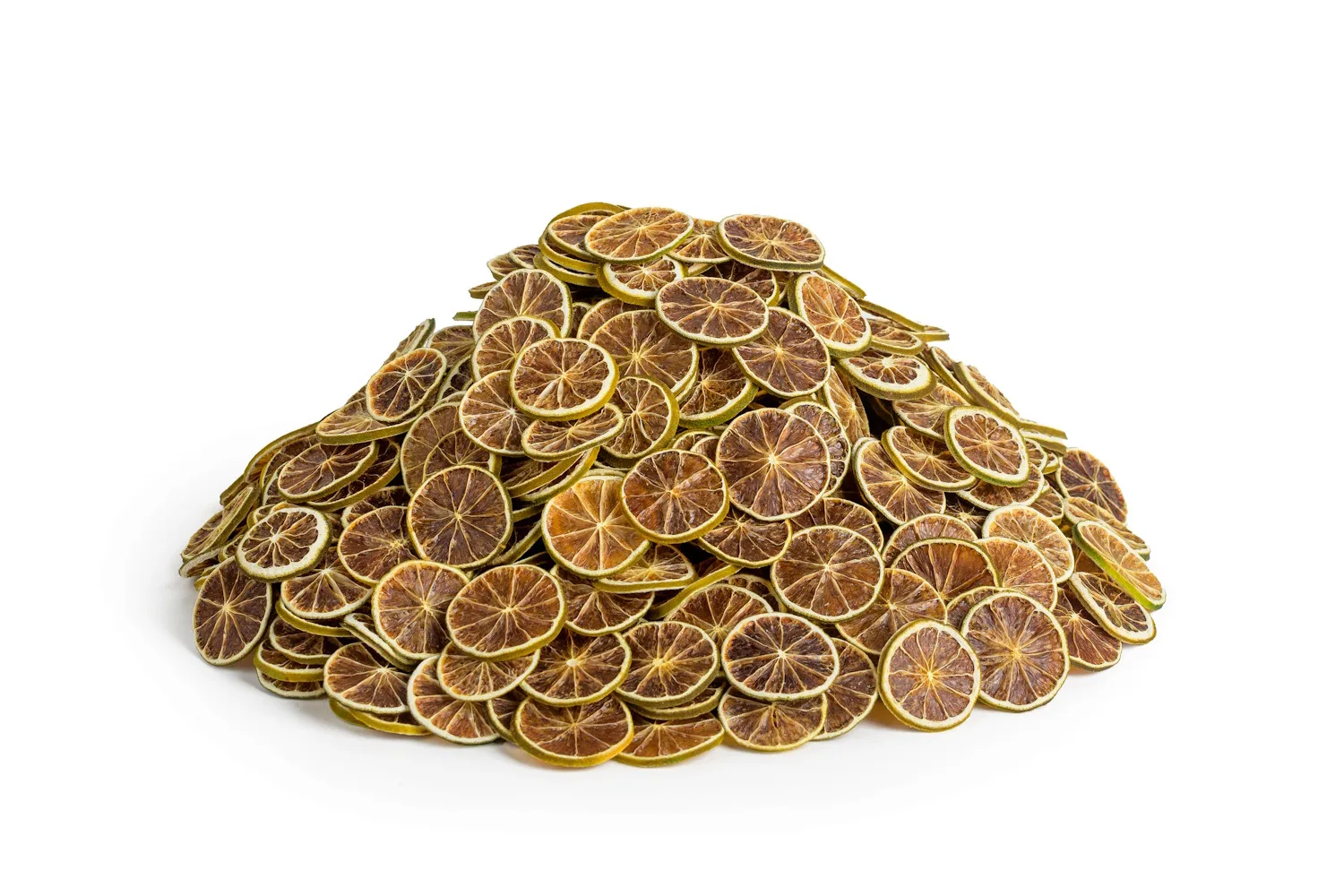 Dehydrated lime wheels