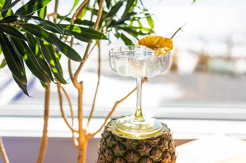 Margarita à l’ananas et eau de coco
